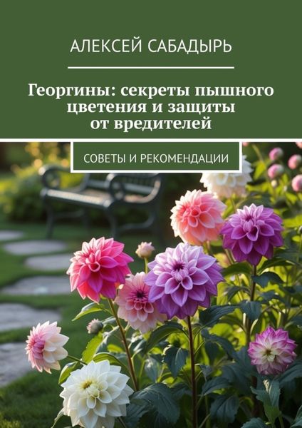 Обложка книги  «Георгины: секреты пышного цветения и защиты от вредителей. Советы и рекомендации»