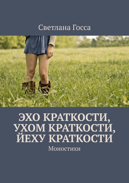 Обложка книги  «Эхо краткости, ухом краткости, йеху краткости. Моностихи»