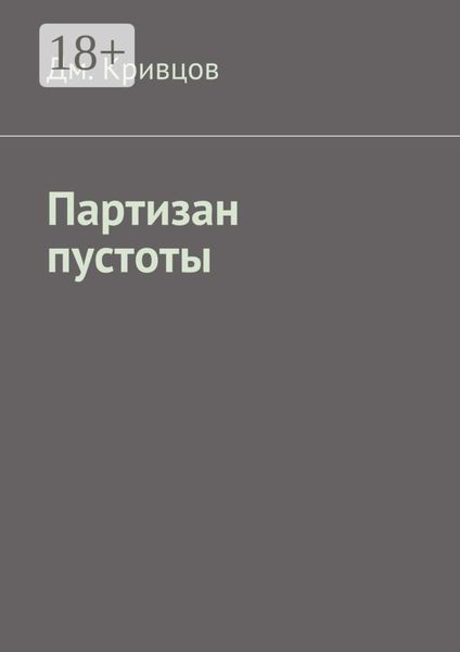 Обложка книги  «Партизан пустоты»