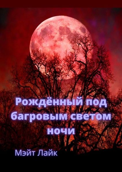 Обложка книги  «Рождённый под багровым светом ночи»