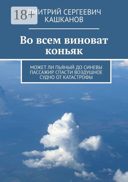 Обложка книги  «Во всем виноват коньяк. Может ли пьяный до синевы пассажир спасти воздушное судно от катастрофы»