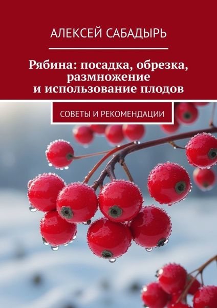 Обложка книги  «Рябина: посадка, обрезка, размножение и использование плодов. Советы и рекомендации»