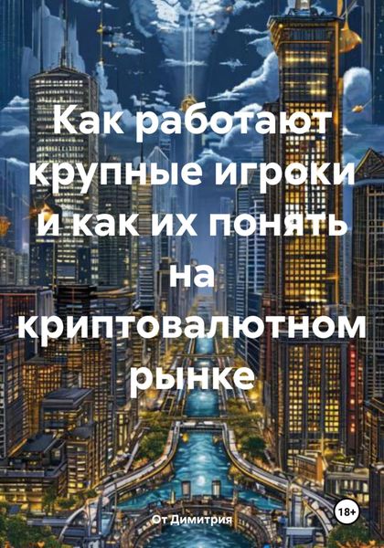 Обложка книги  «Как работают крупные игроки и как их понять на криптовалютном рынке»