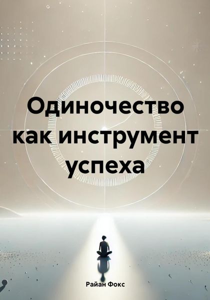 Обложка книги  «Одиночество как инструмент успеха»