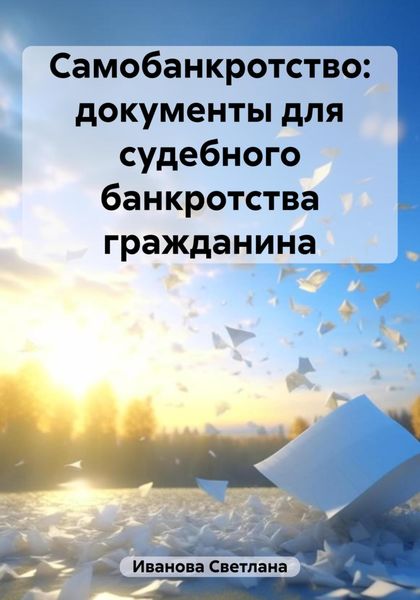 Обложка книги  «Самобанкротство: документы для судебного банкротства гражданина»