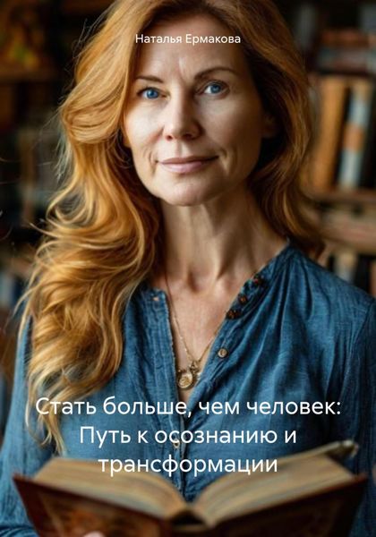 Обложка книги  «Стать больше, чем человек: Путь к осознанию и трансформации»