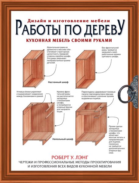 Обложка книги  «Работы по дереву. Кухонная мебель своими руками»