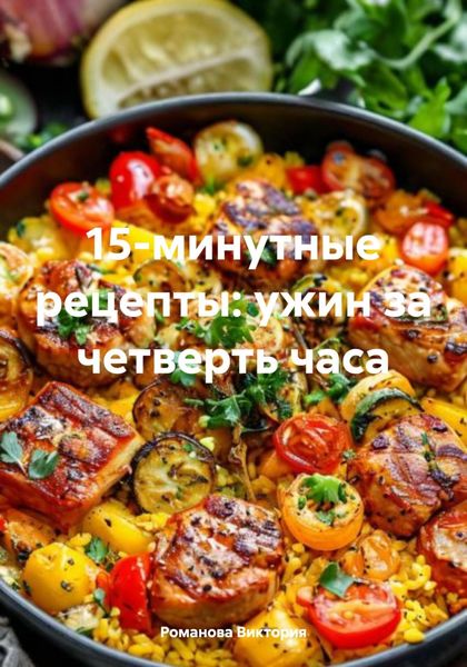 Обложка книги  «15-минутные рецепты: ужин за четверть часа»