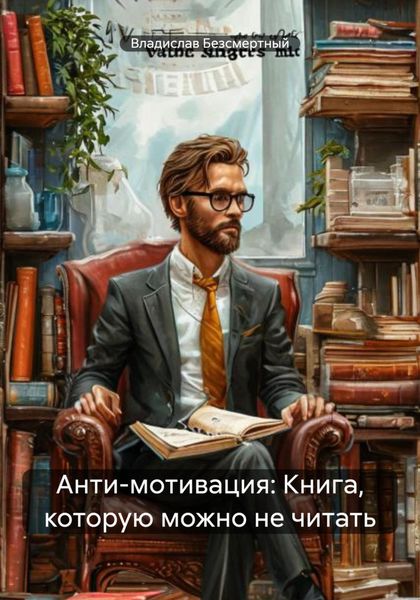 Обложка книги  «Анти-мотивация: Книга, которую можно не читать»