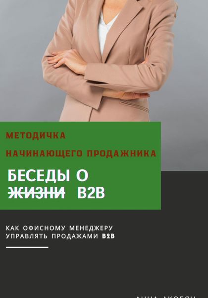 Обложка книги  «Беседы о B2B. Методичка начинающего продажника»