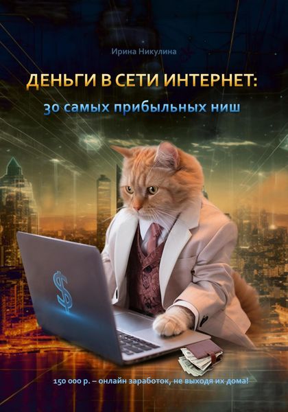Обложка книги  «Деньги в сети интернет: 30 самых прибыльных ниш»