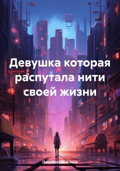 Обложка книги  «Девушка которая распутала нити своей жизни»