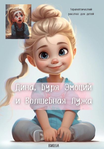 Обложка книги  «Дина, Буря Эмоций и Волшебная Лужа»