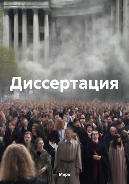 Обложка книги  «Диссертация»