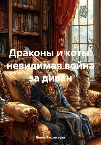 Обложка книги  «Драконы и коты: невидимая война за диван»