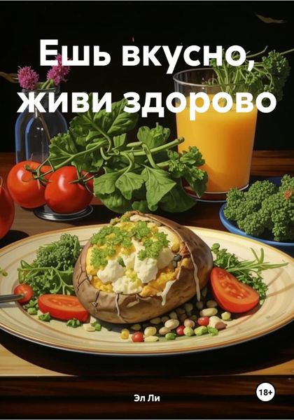 Обложка книги  «Ешь вкусно, живи здорово»