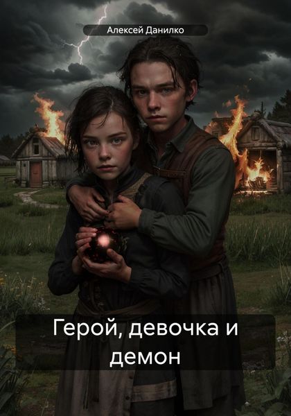 Обложка книги  «Герой, девочка и демон»
