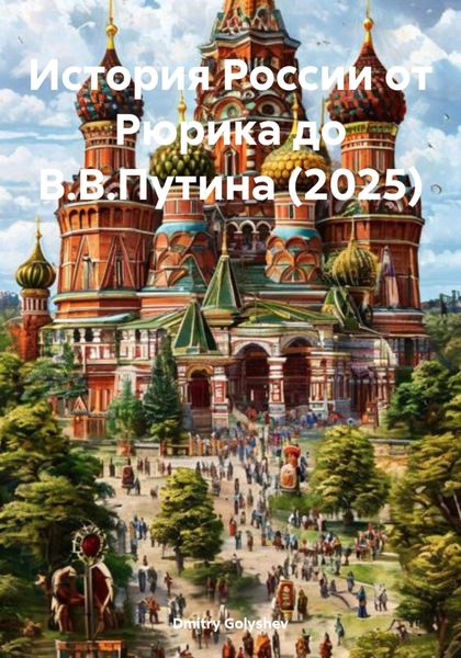 Обложка книги  «История России от Рюрика до В.В.Путина (2025)»
