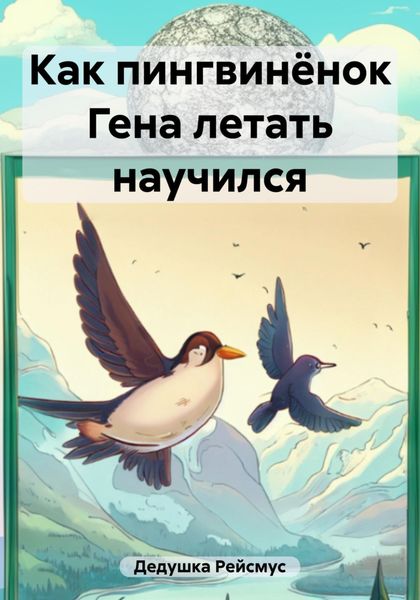 Обложка книги  «Как пингвинёнок Гена летать научился»