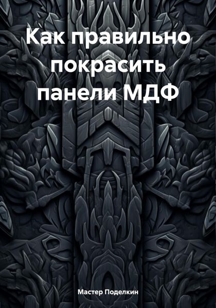 Обложка книги  «Как правильно покрасить панели МДФ»