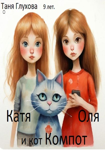 Обложка книги  «Катя, Оля и кот Компот»