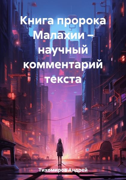 Обложка книги  «Книга пророка Малахии – научный комментарий текста»