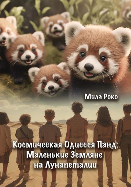 Обложка книги  «Космическая Одиссея Панд: Маленькие Земляне на Лунапеталии»