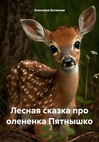 Обложка книги  «Лесная сказка про олененка Пятнышко»