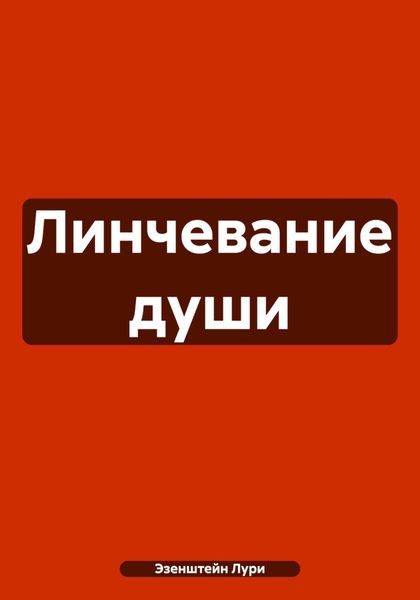 Обложка книги  «Линчевание души»
