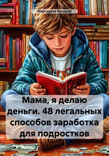 Обложка книги  «Мама, я делаю деньги. 48 легальных способов заработка для подростков»