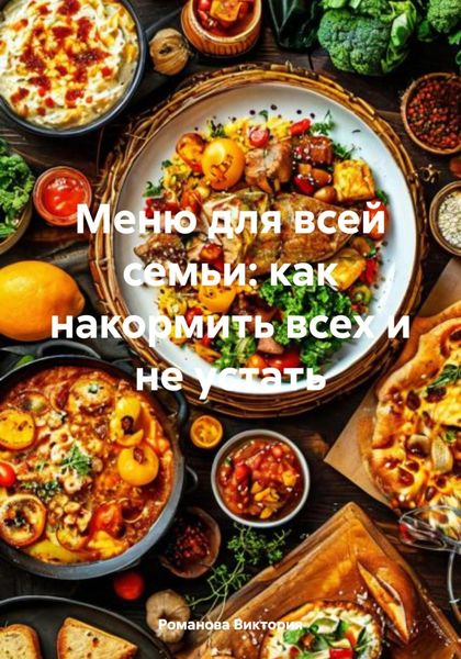 Обложка книги  «Меню для всей семьи: как накормить всех и не устать»