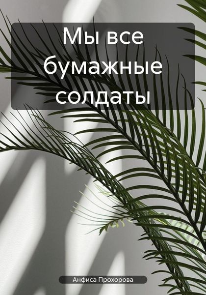 Обложка книги  «Мы все бумажные солдаты»