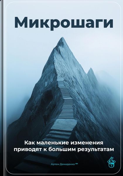 Обложка книги  «Микрошаги: Как маленькие изменения приводят к большим результатам»