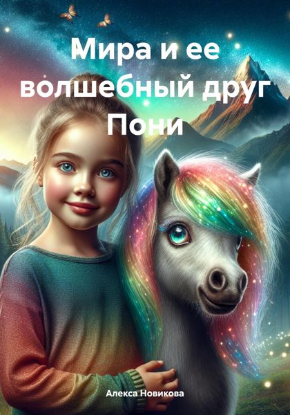 Обложка книги  «Мира и ее волшебный друг Пони»