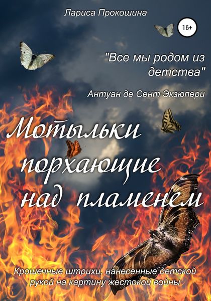Обложка книги  «Мотыльки, порхающие над пламенем»