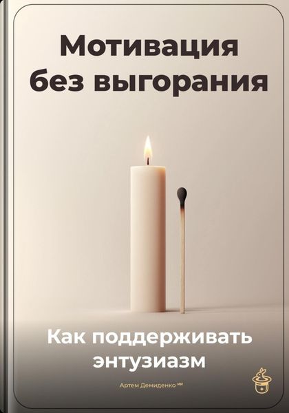 Обложка книги  «Мотивация без выгорания: Как поддерживать энтузиазм»