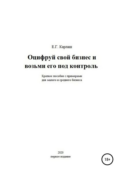 Обложка книги  «Оцифруй свой бизнес и возьми его под контроль»