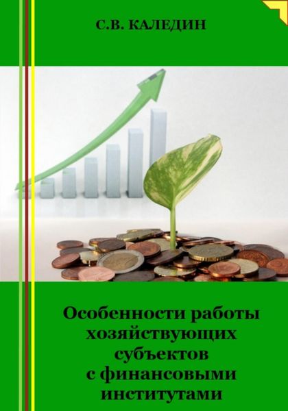 Обложка книги  «Особенности работы хозяйствующих субъектов с финансовыми институтами»