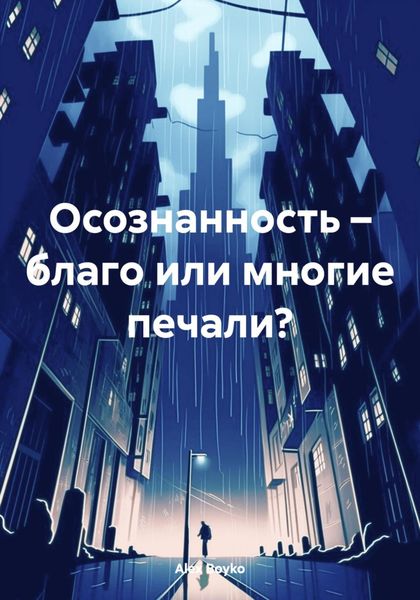 Обложка книги  «Осознанность – благо или многие печали?»