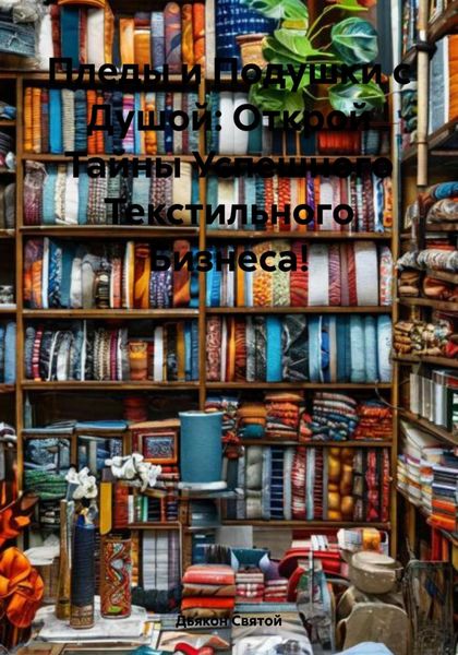 Обложка книги  «Пледы и Подушки с Душой: Открой Тайны Успешного Текстильного Бизнеса!»