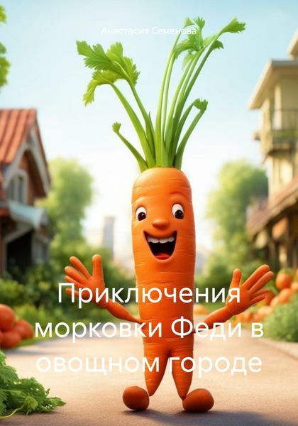 Обложка книги  «Приключения морковки Феди в овощном городе»