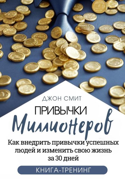 Обложка книги  «Привычки миллионеров. Как внедрить привычки успешных людей и изменить свою жизнь за 30 дней. Книга-тренинг»