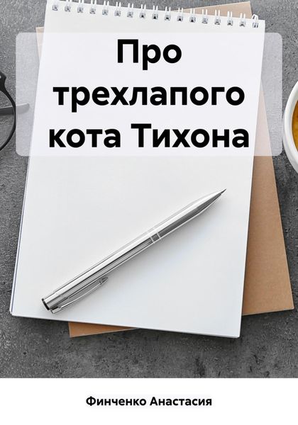 Обложка книги  «Про трехлапого кота Тихона»