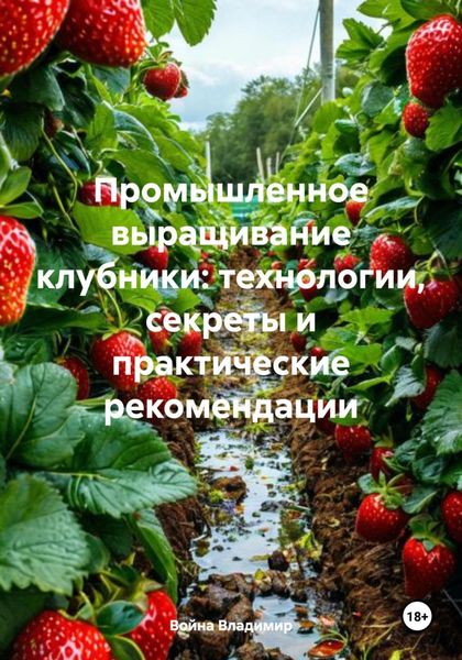 Обложка книги  «Промышленное выращивание клубники: технологии, секреты и практические рекомендации»