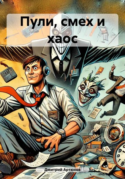 Обложка книги  «Пули, смех и хаос»