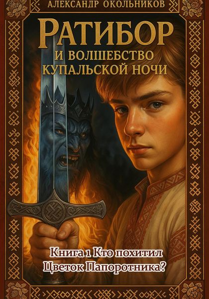 Обложка книги  «Ратибор и волшебство Купальской ночи. Книга 1. Кто похитил Цветок Папоротника»