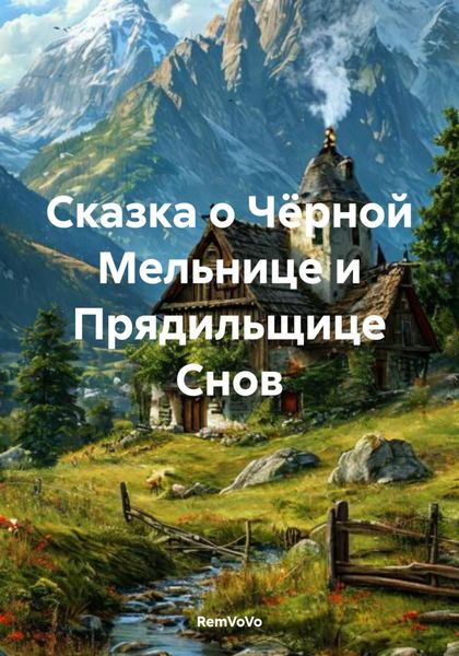 Обложка книги  «Сказка о Чёрной Мельнице и Прядильщице Снов»