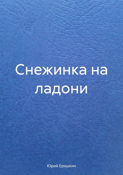 Обложка книги  «Снежинка на ладони»
