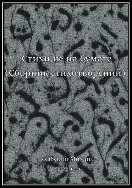 Обложка книги  «Стихи не на бумаге (сборник стихотворений за 2023 год)»