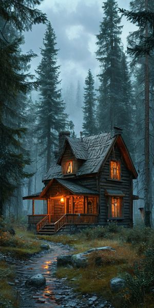 Обложка книги  «Странный домик в тайге»